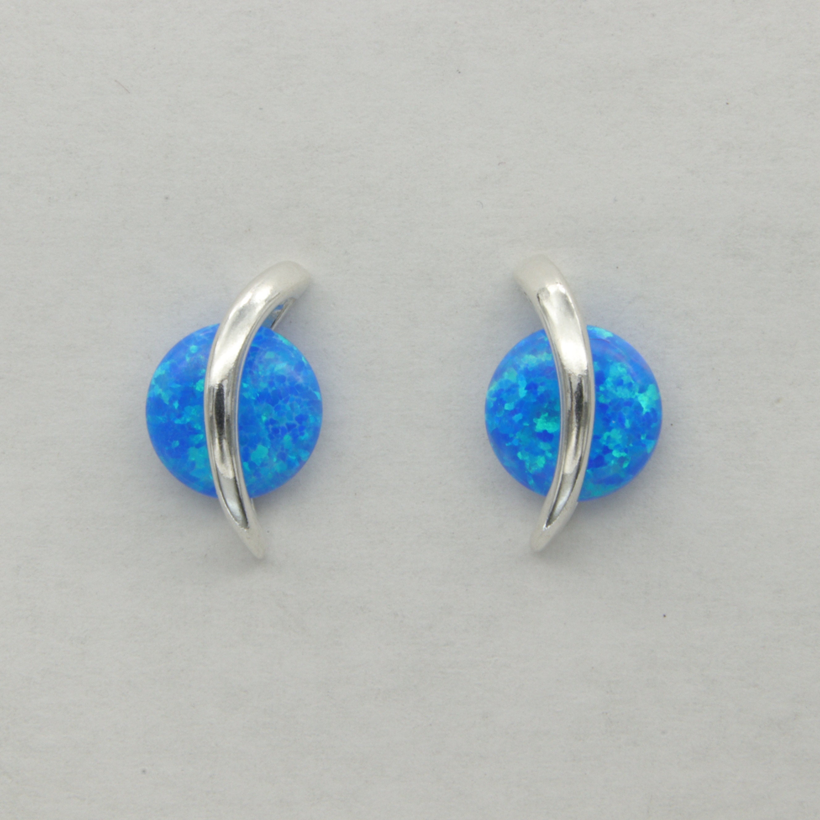 Boucles D’oreilles Argent 925 – Opale De Feu Et Grenat – Longues Pendantes – Fait Main