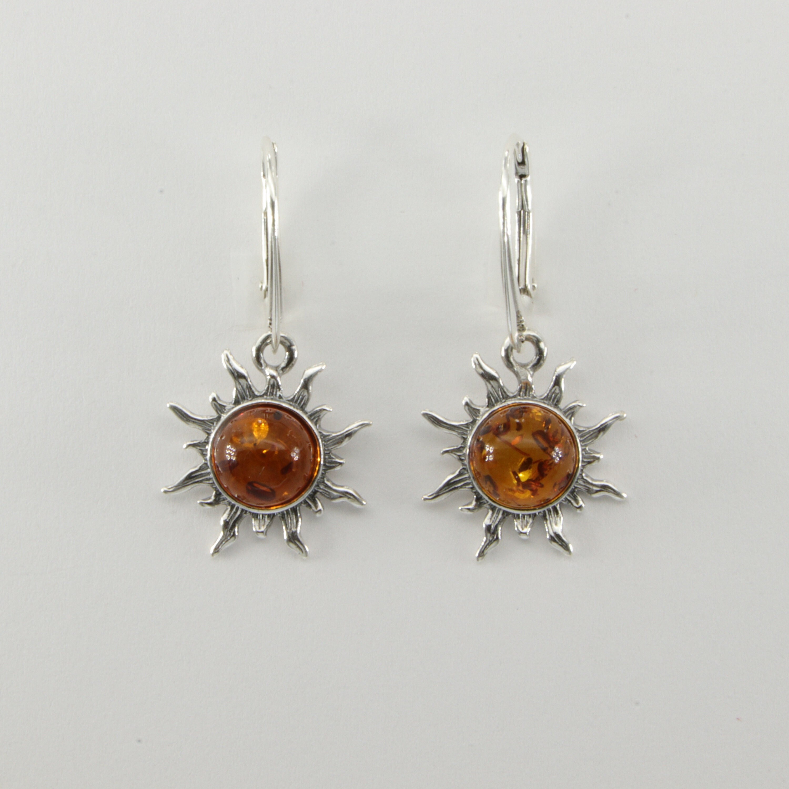 Amber Sun Earrings - Etsy