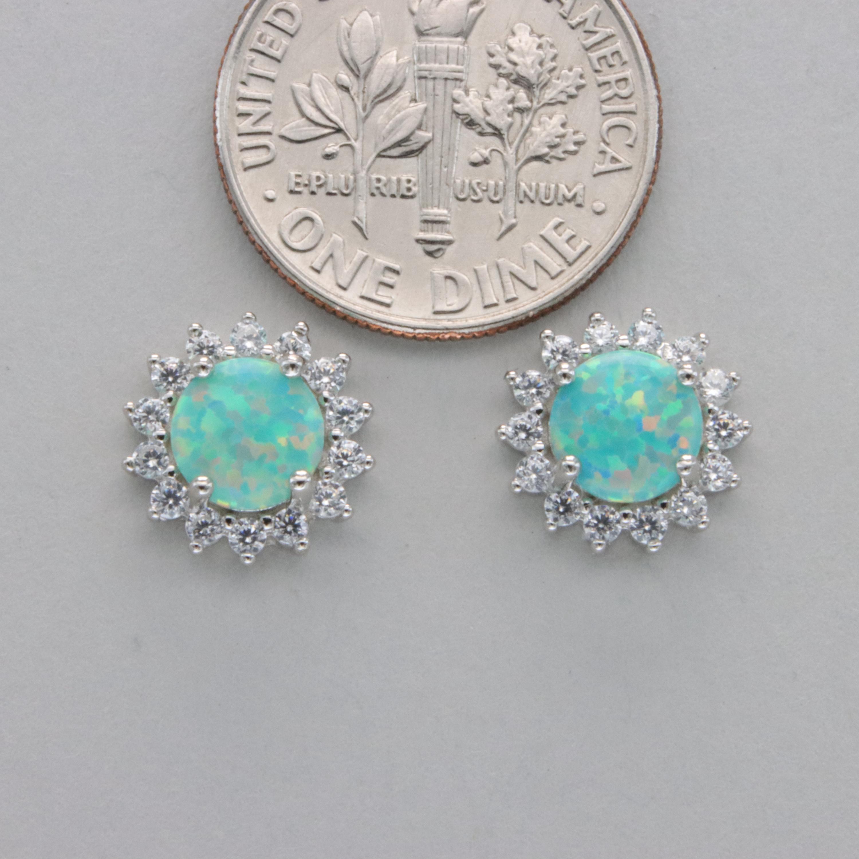 SALAN Orecchini A Bottone Brillanti con Rubino Rotondo da 7,7 Mm per Donna Eleganti Orecchini di Fidanzamento con Topazio in Argento Sterling 925