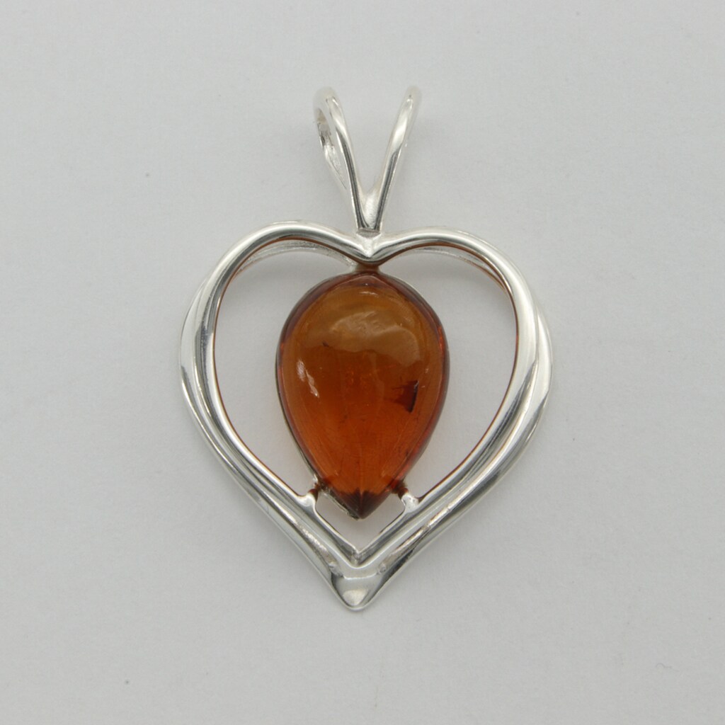 Orecchini Pendenti In Vera Ambra Baltica Naturale E Argento 925 - Colore Cognac - GL151 - Con Certificato Di Autenticità