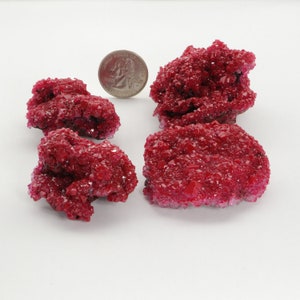 ALUM, red color Display MINERAL, Crystal, Gem, Specimen from Poland