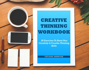 Creative Thinking, Workbook Journal, Worksheets, Printable PDF, Creative Writing, Drawing, Creative Book, Creative Business, Digital