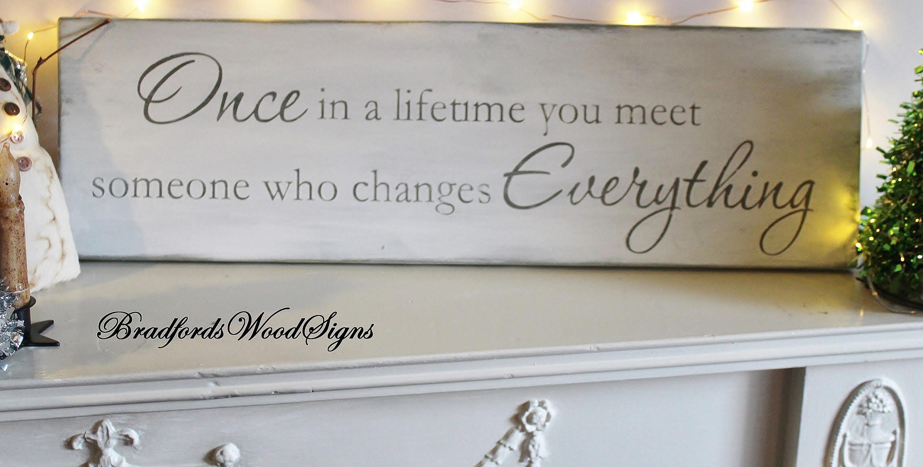 Bedroom wall decor/Wood signs/ Bedroom Signs/Once in a Etsy