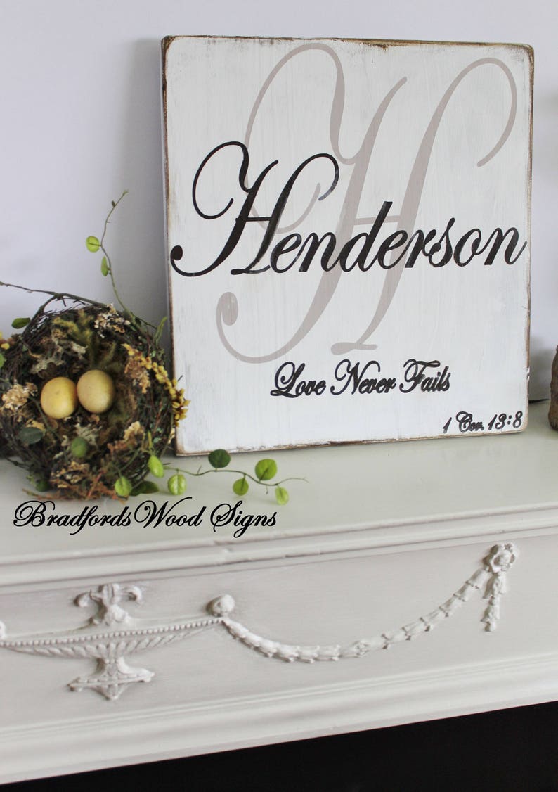 Personalized Family Name Sign/ Best Wedding Gifts/Custom