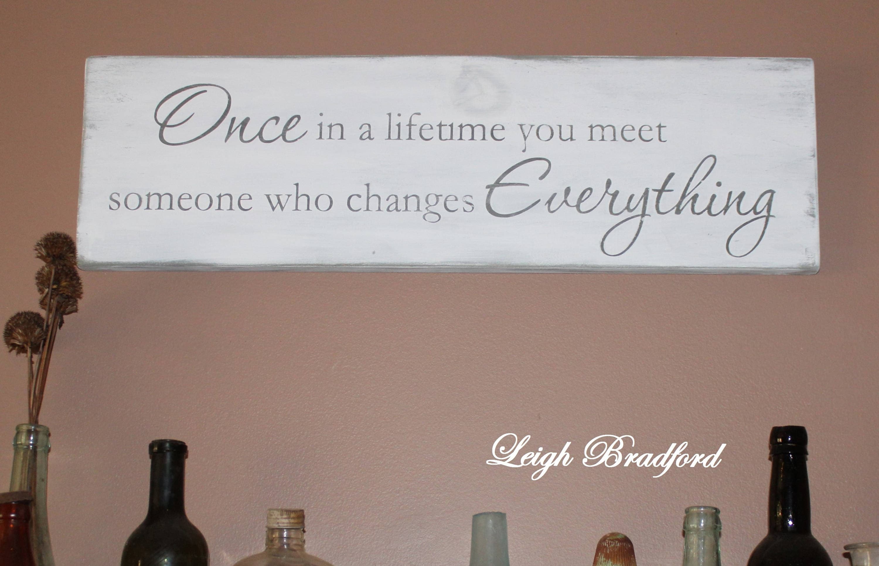 Bedroom wall decor/Wood signs/ Bedroom Signs/Once in a Etsy