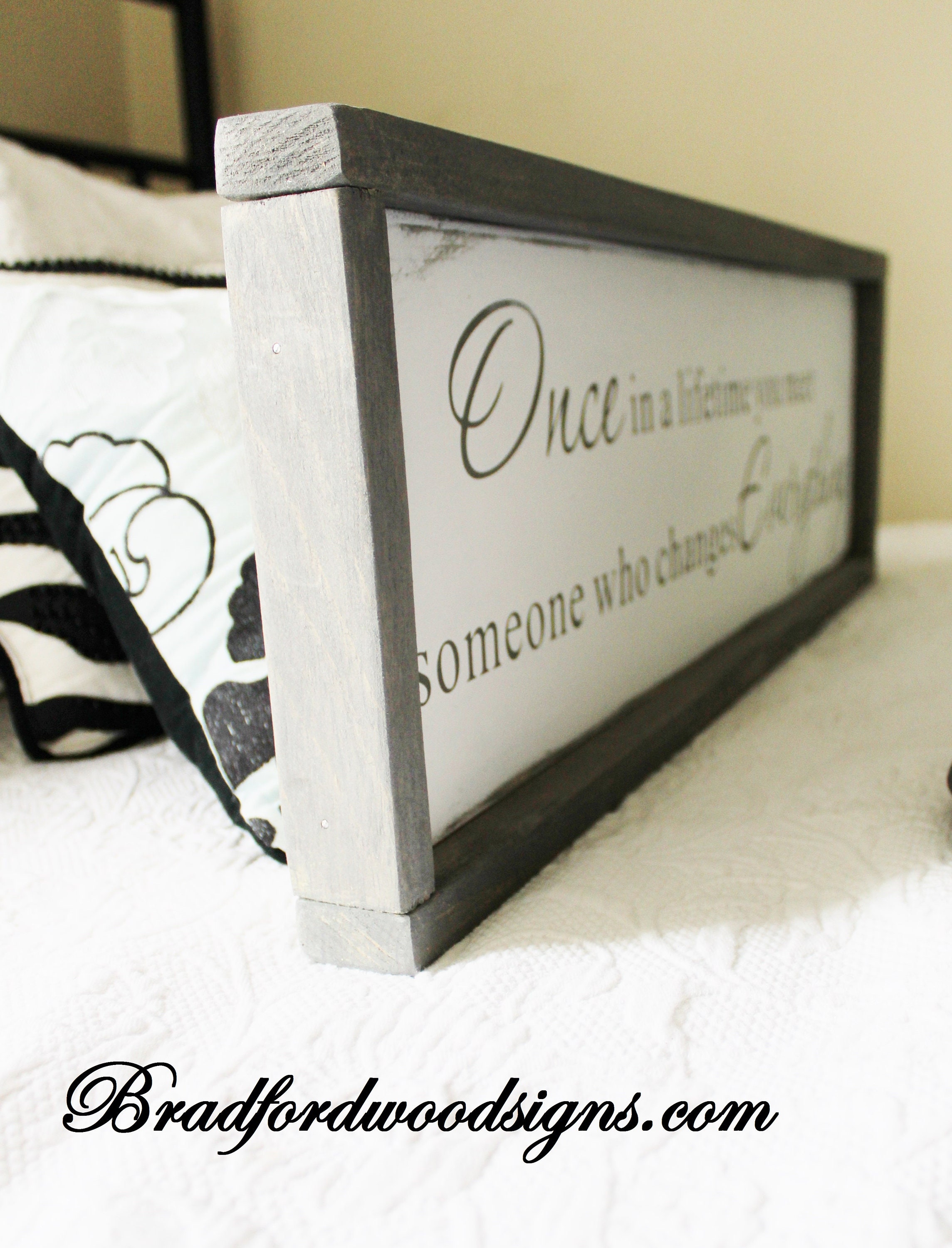 Bedroom wall decor/Wood signs/ Bedroom Signs/Once in a Etsy