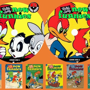 New Funnies Comics On Two PC DVD Rom&#39;s (CBR Format)