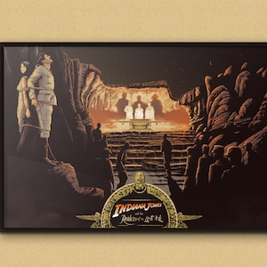 Indiana Jones and the Raiders of the Lost Ark, 30"x20" Screen Print