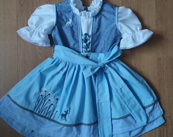 Kinderdirndl gr 74 /80  ,Made with Love (  Alter ca . 9 Monate-1 Jahr)