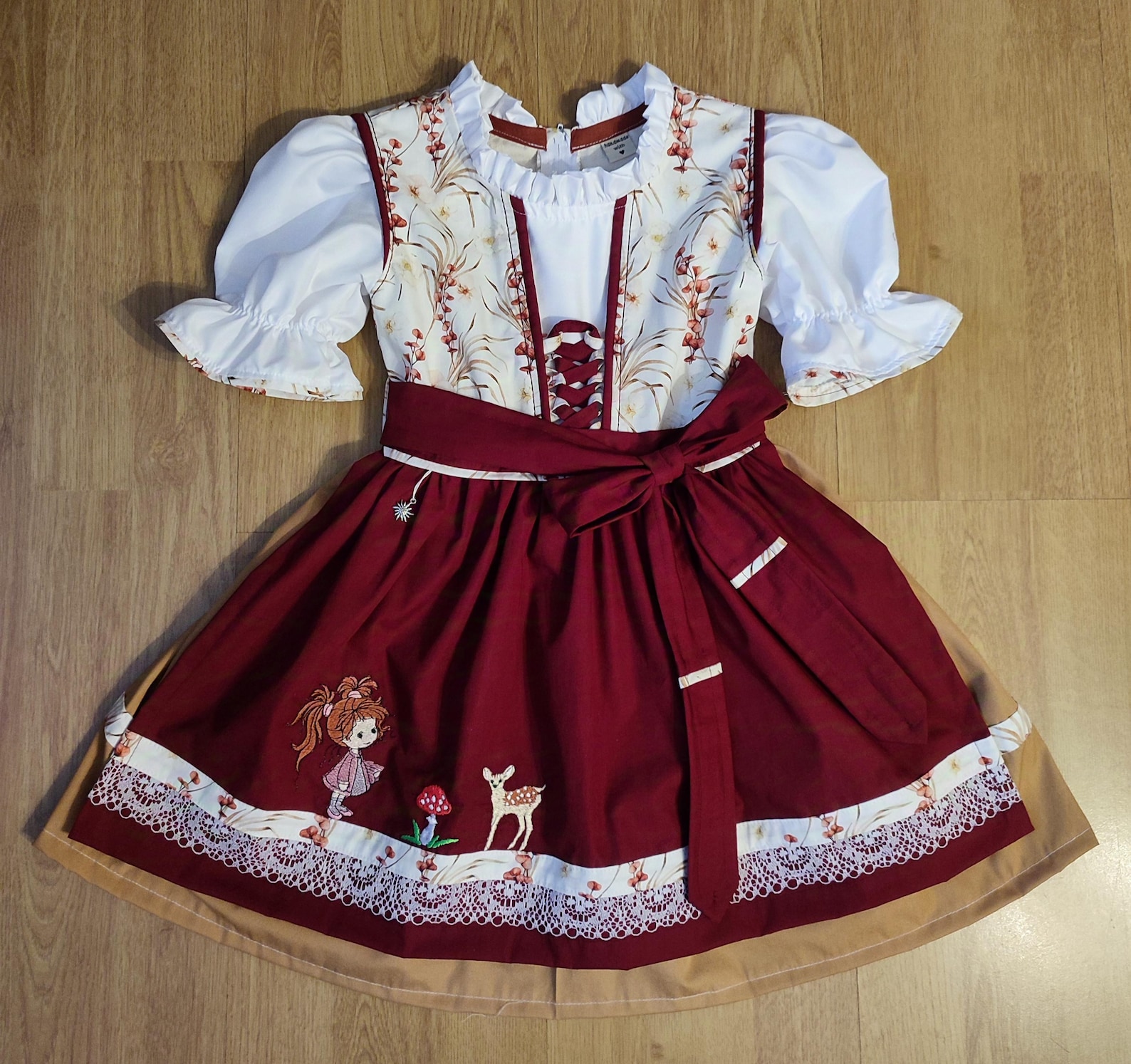 Children's dirndl size 74/80 (age approx. 12 months) + size 86/92 (age approx. 2-3 years (Made with Love)