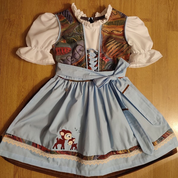 Kinderdirndl gr. 92/98-104-110/116