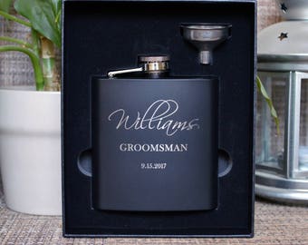 engraved flasks etsy