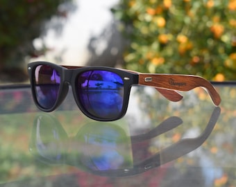 Personalized Wood Sunglasses, Engraved custom wooden sunglasses, Mens Gift Groomsmen Gift, Groomsmen Sunglasses, Polarized wooden sunglasses