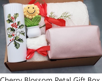 Personalized Birthday Box, Birth Flower Birthday Gift Box, Birthday Present, Gift For Best Friend, Bday Flower, Birth flower Gifts, Gift Box