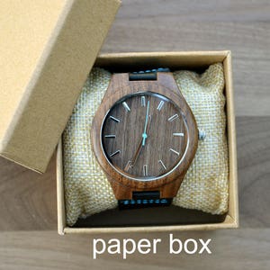 Notre cadeau daventure, Montre personnalisée, Montre en bois personnalisée, Montre en bois pour hommes, Cadeaux pour hommes, Cadeaux pour mari, Cadeaux petit ami, Cadeau de marié image 3