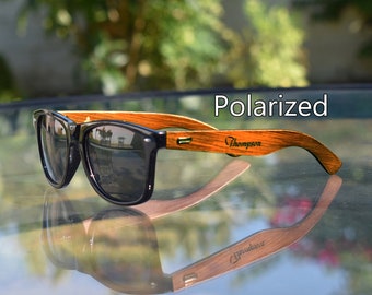 Lunettes de soleil en bois personnalisées, lunettes de soleil en bois personnalisées gravées, cadeau pour homme d'honneur, lunettes de soleil pour garçons d'honneur, lunettes de soleil en bois polarisées