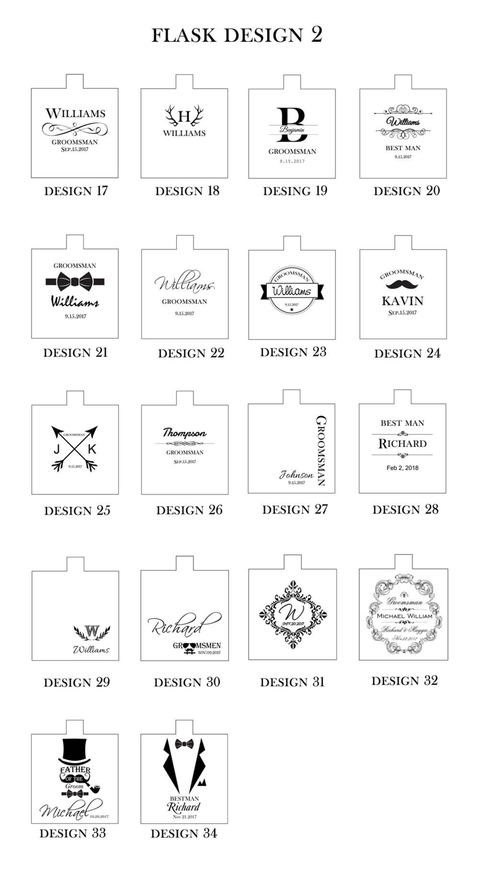 Monogrammed flask Personalized flask Engraved flask Etsy