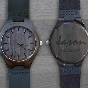 Personalized Wooden Watch, Personalized Watch, Engraved Watch, Engraved Wood Watch, Mens Wood Watch, Gifts for Him, Gifts for Dad