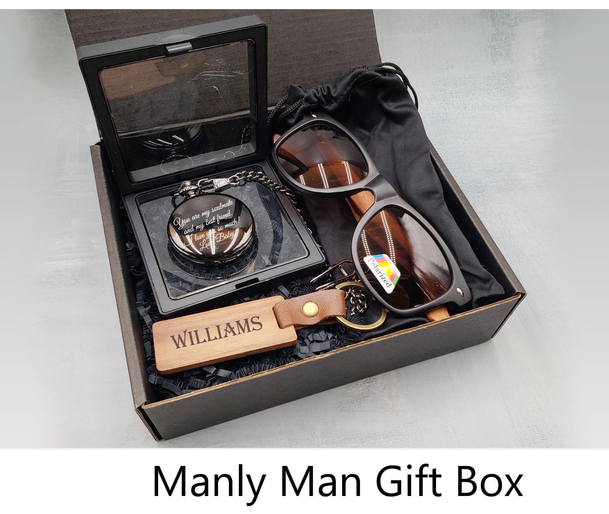 Engraved Groomsman Keepsake Trio