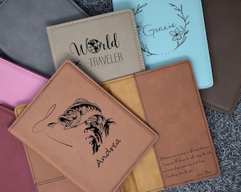 Personalized Passport Holder, Passport Cover, Gift for her, Gift for him, Customized Travel Wallet Passport