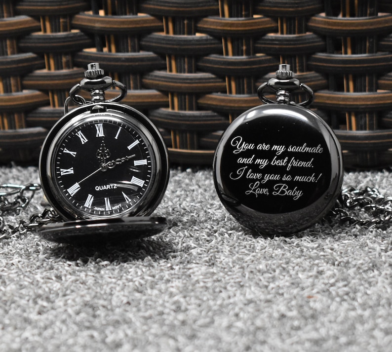 Personalized Pocket Watch Personalized Watch Engraved Pocket Etsy
