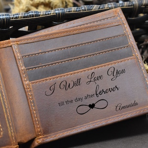 Regalo para hijo, Cartera personalizada para hombres, Regalos para él, Regalo de Navidad, Regalo de graduación, Cartera para mi hombre, Cuero genuino, RFID