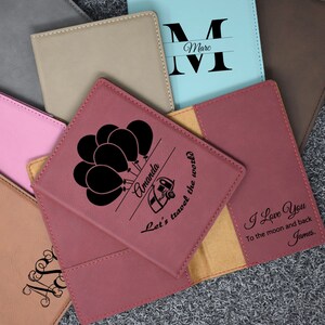 Personalized Passport Holder, Passport Cover, Gift for her, Gift for him, Customized Travel Wallet Passport