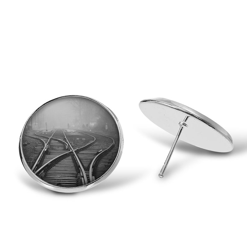 Drop Earrings Pendant KeyChain Railroad Interchange \u2022 Jewelry Sets Cufflinks Stud Earrings Tie Clip Finger Ring Necklace KeyRing