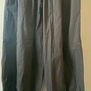 Harem baggy pants, soft cotton trousers image 7