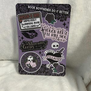 Tarjeta de inserción para lector electrónico Kindle con diseño de villanos moralmente grises, estilo pegatina, para funda transparente, accesorio decorativo para Kindle, Kindle, Paperwhite, Oasis