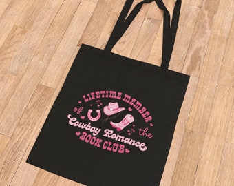 Lifetime Member Of The Cowboy Romance Book Club bookish tote bag