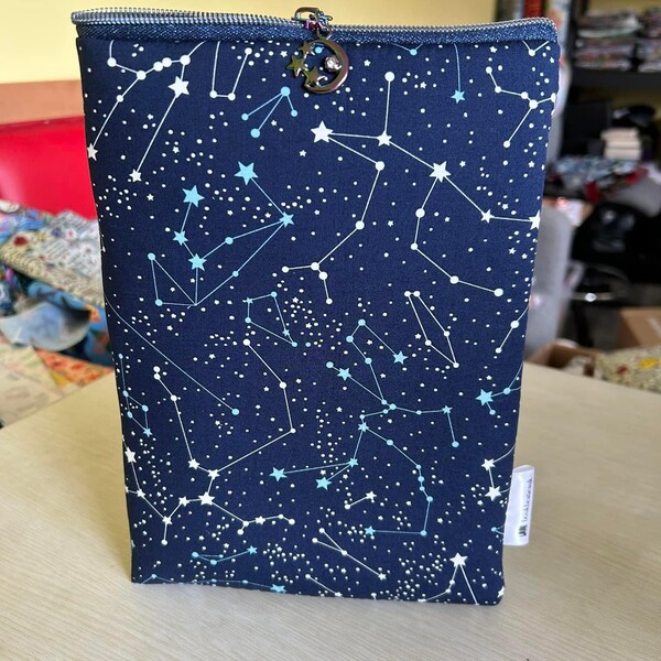 Constellation booksleeve book cover book pouch bookbestie book sleeve pattern may vary