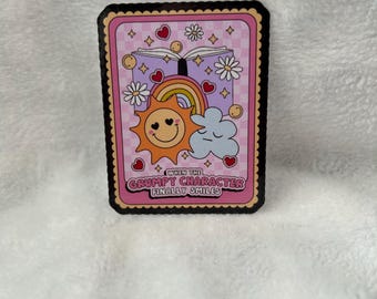Pegatina brillante con el tropo del sol gruñón, pegatina para lector amante de los libros, pegatina para Kindle, decoración con calcomanías para Kindle obscenas