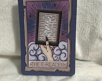 The e-reader tarot style kindle e reader insert card for clear case, kindle accessory accessories decoration, kindle, paperwhite, oasis