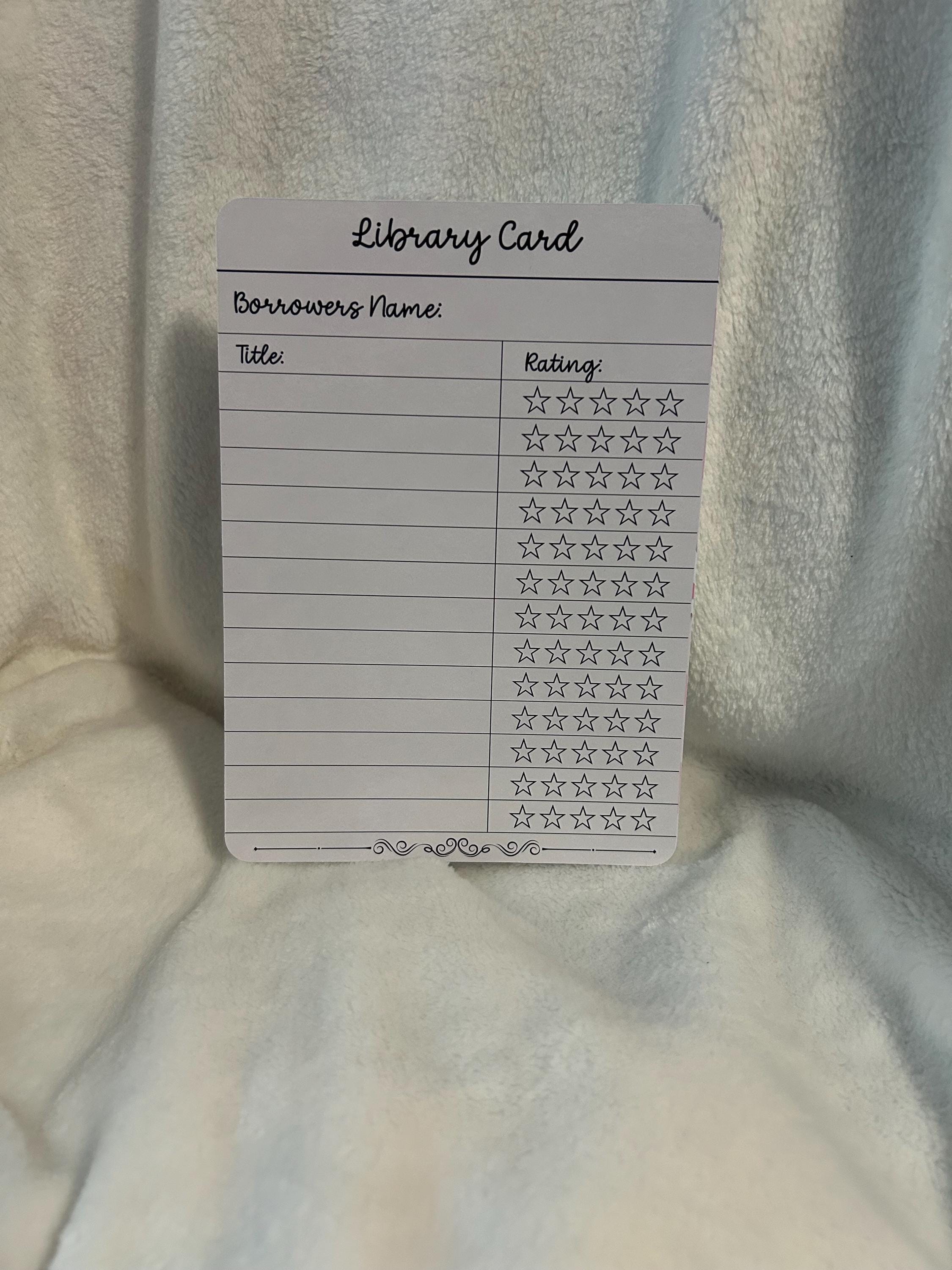Tracker Reader Cards Reading Tracker Kindle E Reader Insert Card for Clear Case, Kindle ...