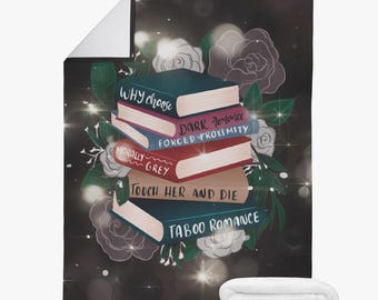Dark book tropes stack bookish blanket dark taboo morally grey romance lover 3 sizes