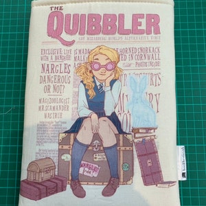 luna Quibbler  bookbestie book sleeve padded and lined 2 sizes