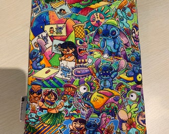 Capa de livro Tiki Room booksleeve, bolsa para livro, padrão de capa de livro bookbestie, pode variar