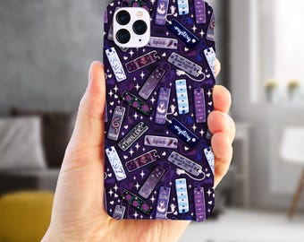Funda para teléfono con tropos de marcapáginas, funda para teléfono con temática de libros para iPhone y Samsung