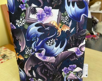 Book dragon book sleeves book jacket  book cover book pouch BookbestiesUK