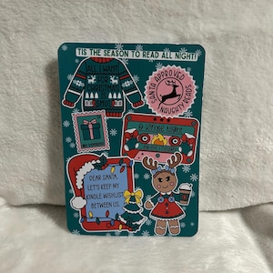 Adesivo natalizio Smutmas in stile Kindle e-reader per custodia trasparente, decorazione per accessori Kindle, Kindle, Paperwhite, Oasis12a generazione