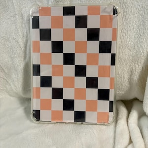 Tarjeta de inserción con diseño de cuadros de Halloween para lector electrónico Kindle, funda transparente, accesorio para Kindle, Paperwhite, Oasis, Scribe (10.ª, 11.ª y 12.ª generación)