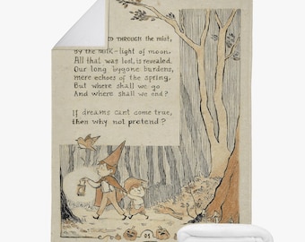 Over the garden wall themed blanket