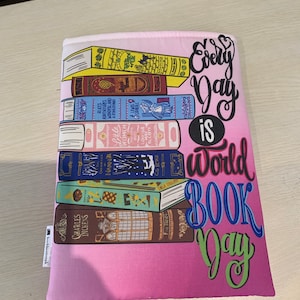 Every day is book day  book pouch bookbestie book sleeve