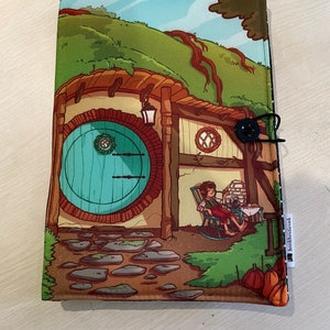 Cartoon The Hobbit bookbestie book cover book pouch bookbestie book sleeve book jackets, fabric dust jackets zip sold separately image 1