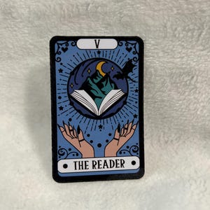 O leitor tropo leitor tarô estilo carta adesivo brilhante leitor amante de livros para kindle, decoração decalque kindle obsceno