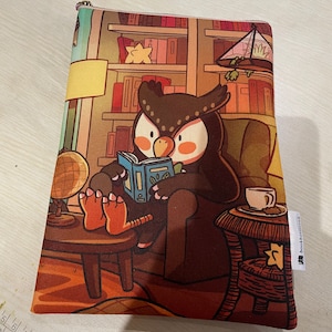 Stargazing and researching AC bookbestie book cover book pouch bookbestie book sleeve book jackets, fabric dust jackets zip sold separately