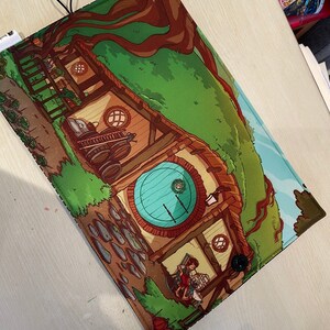Cartoon The Hobbit bookbestie book cover book pouch bookbestie book sleeve book jackets, fabric dust jackets zip sold separately image 3