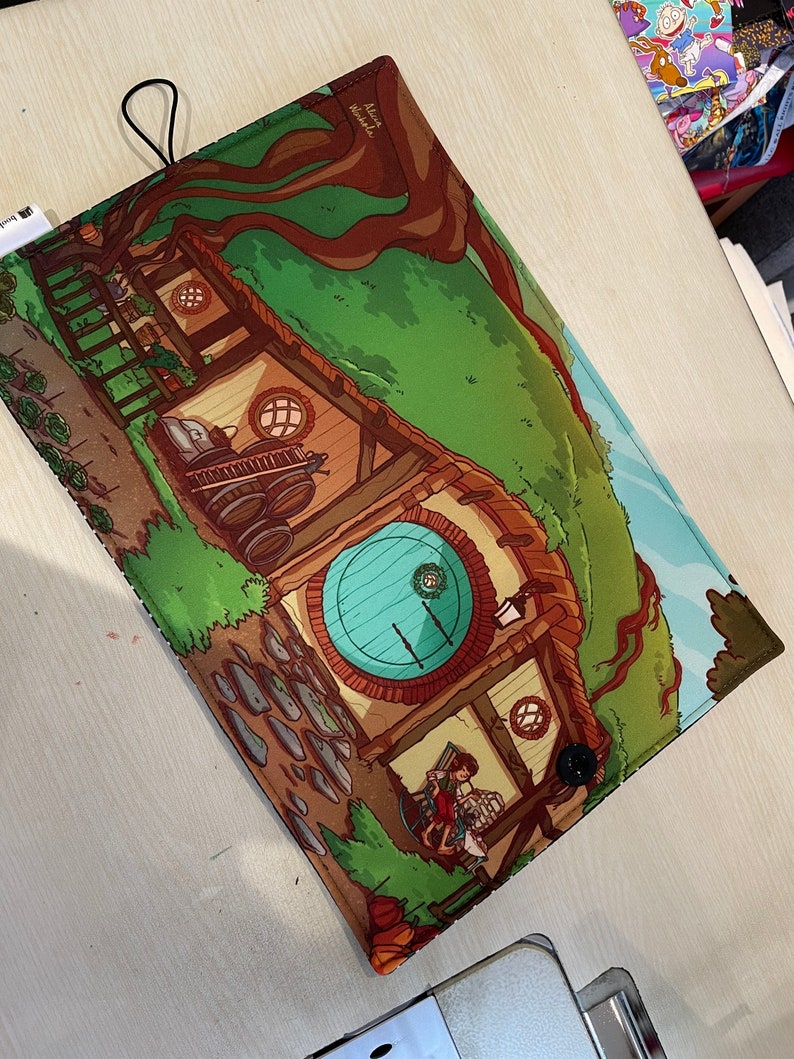Cartoon The Hobbit bookbestie book cover book pouch bookbestie book sleeve book jackets, fabric dust jackets zip sold separately image 3
