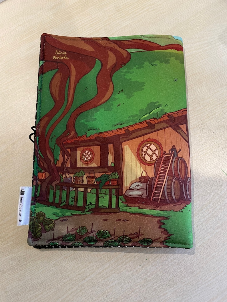 Cartoon The Hobbit bookbestie book cover book pouch bookbestie book sleeve book jackets, fabric dust jackets zip sold separately image 2